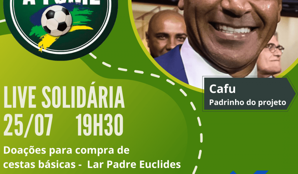 AEAARP participa de live solidária com jogador Cafu para arrecadar cestas básicas para Ribeirão