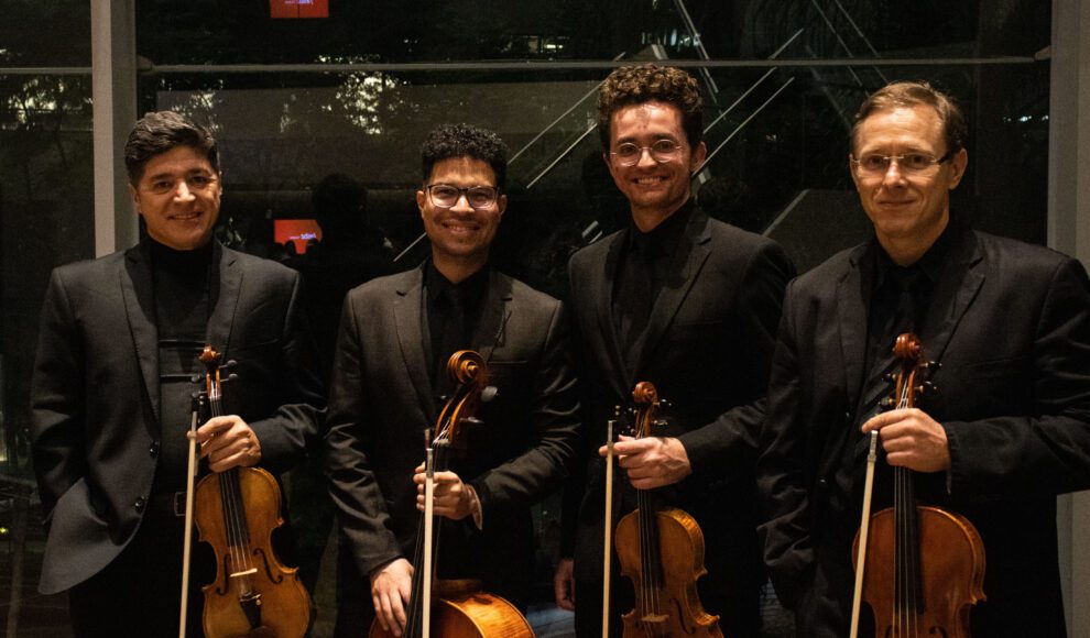Segundo show do Quarteto Brasileiro de Cordas tem sinfonia e chorinhos em abril